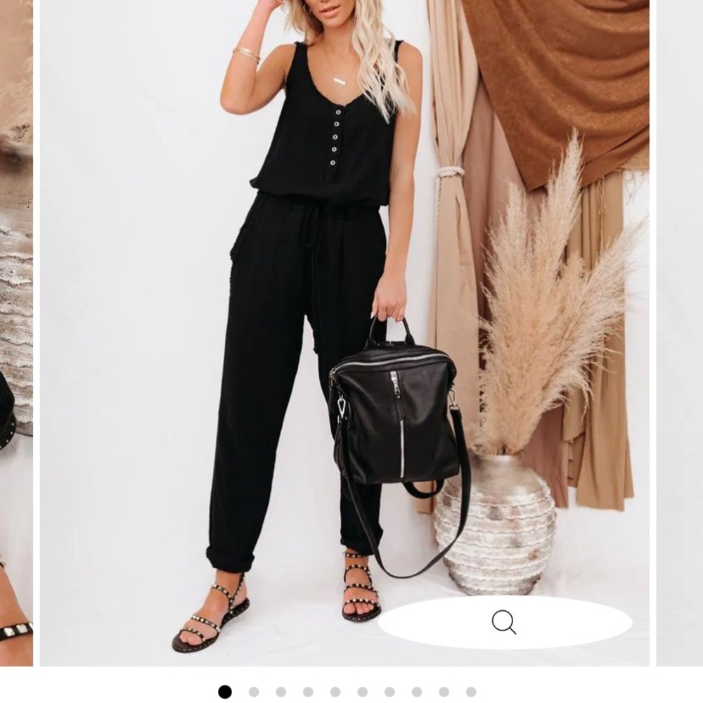 VICI Maye Pocketed Jumpsuit - Black